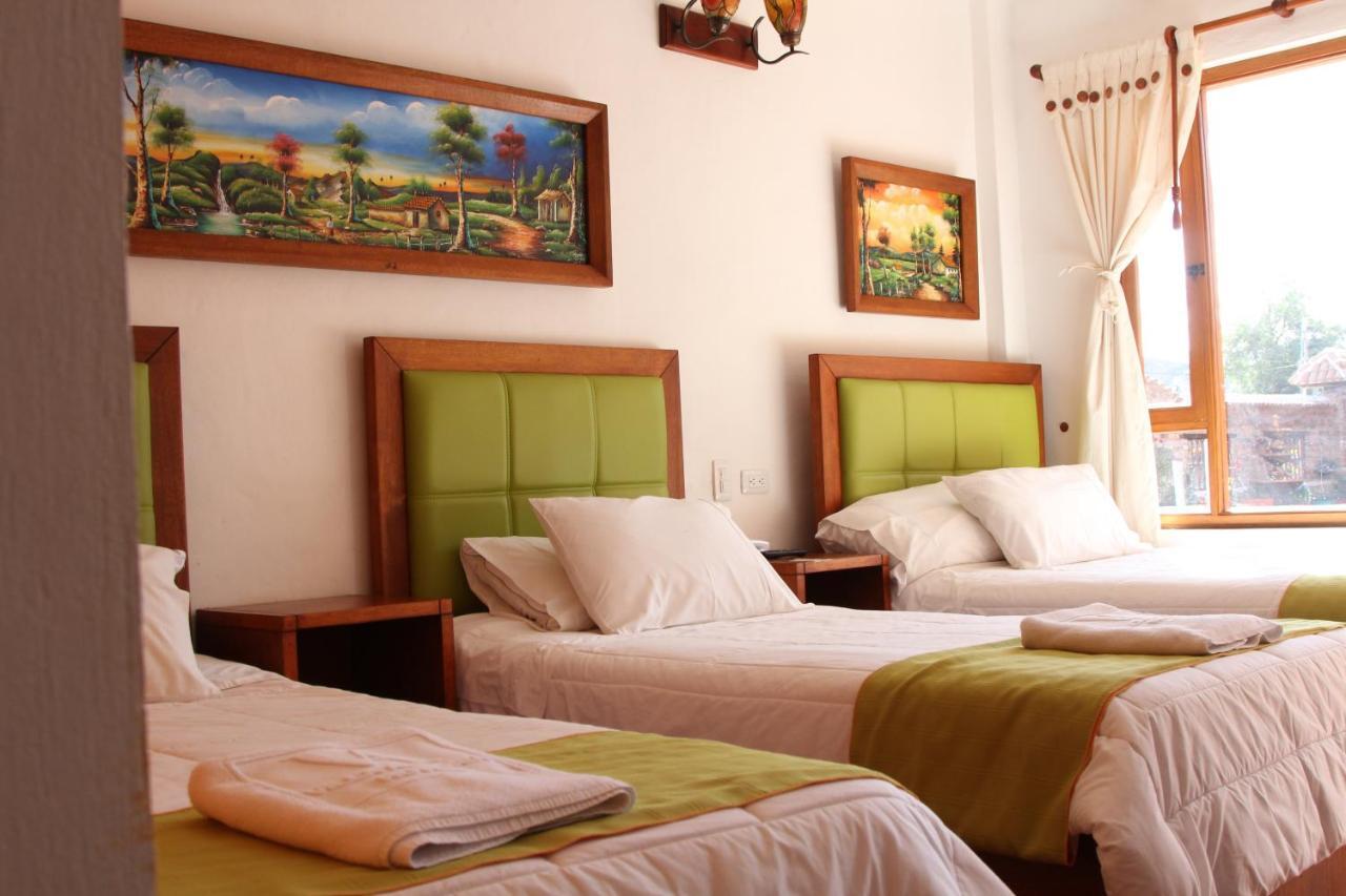 Hotel Villa Alegria Sachica Bagian luar foto
