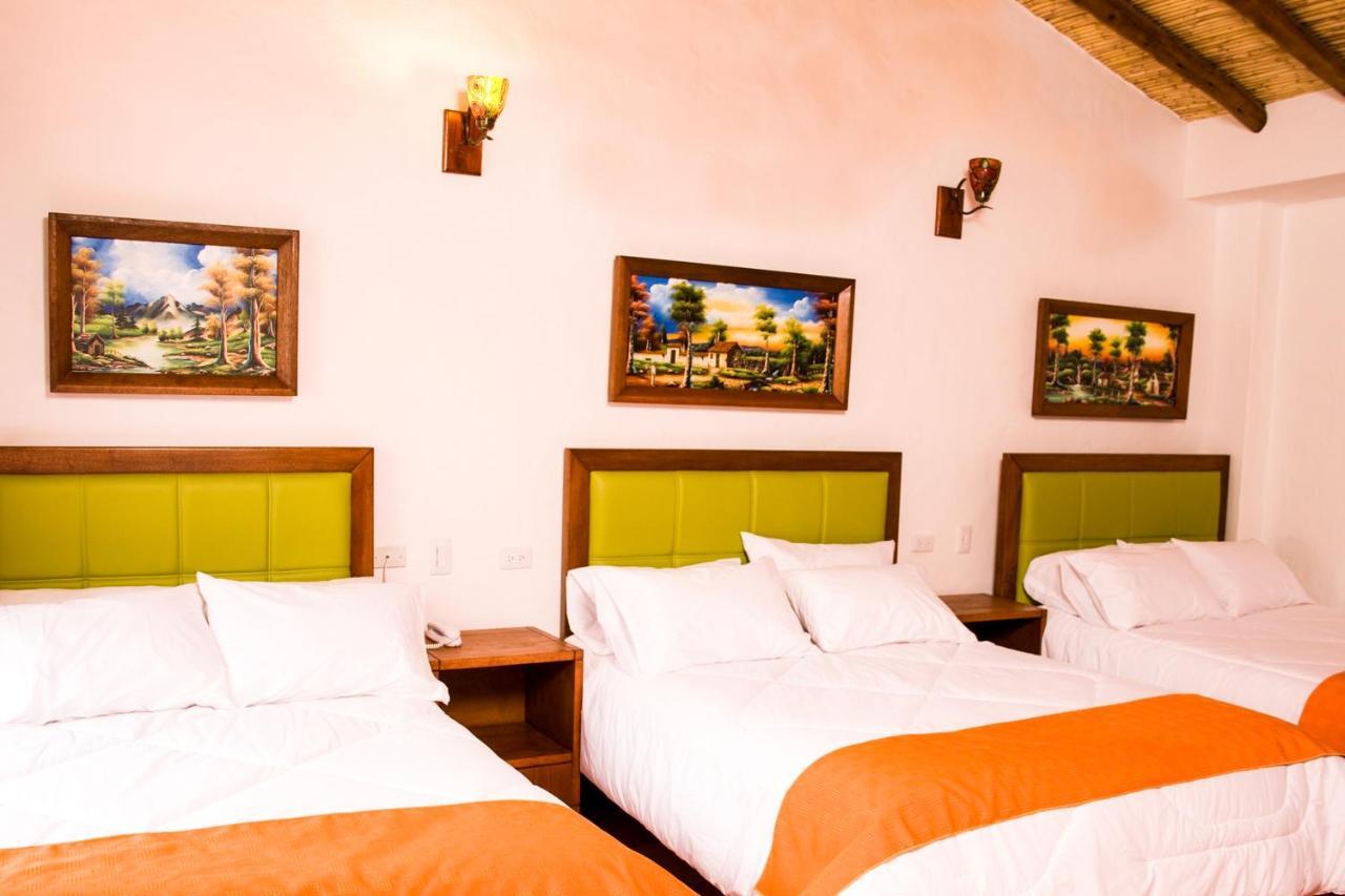 Hotel Villa Alegria Sachica Bagian luar foto