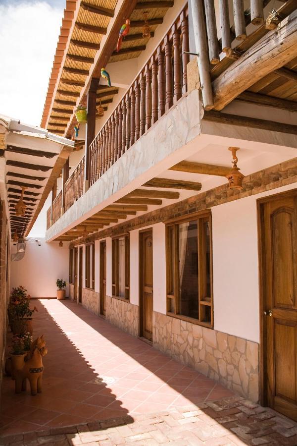 Hotel Villa Alegria Sachica Bagian luar foto