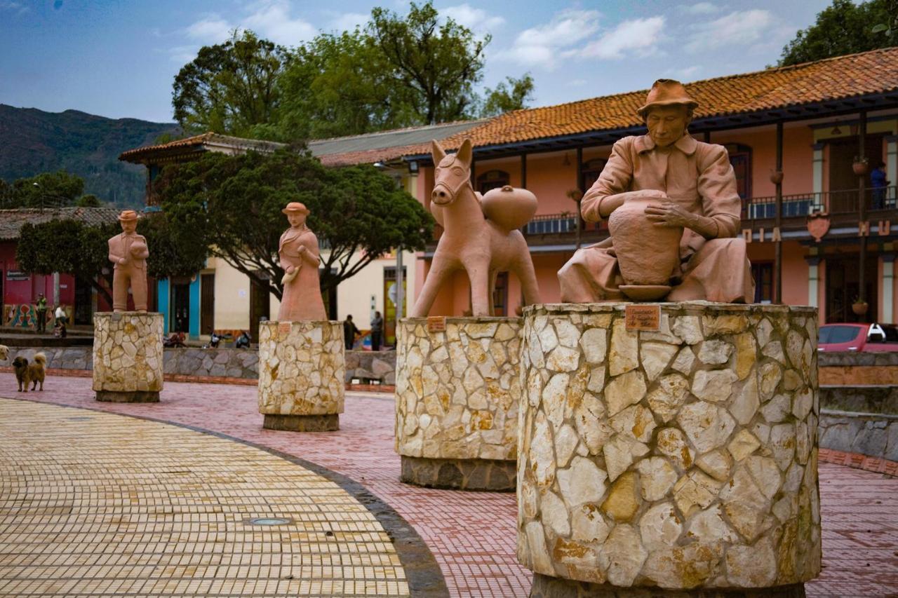 Hotel Villa Alegria Sachica Bagian luar foto