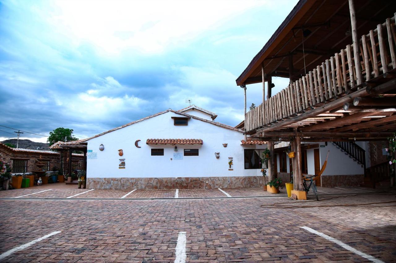 Hotel Villa Alegria Sachica Bagian luar foto